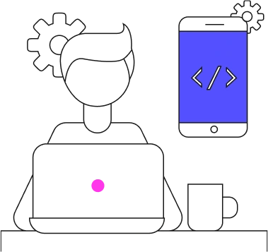 Mobile App Development Illustration